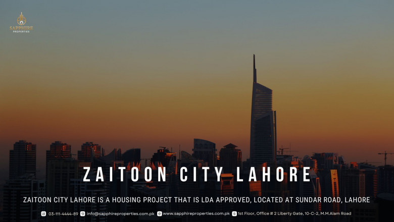 Zaitoon City Lahore | Location Map