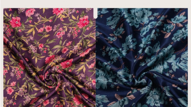 Gajji Silk Printed Fabric