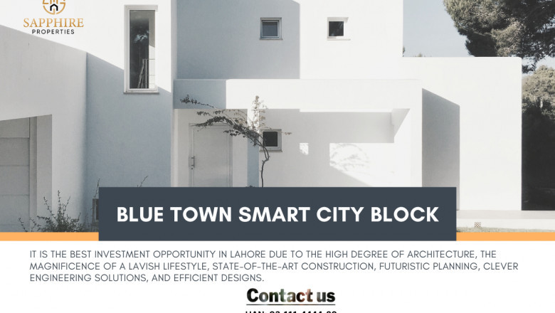 Blue Town Smart City Block Master Plan and Location Map