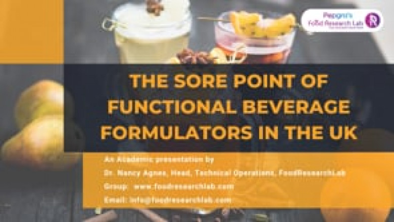 The sore point of functional beverage formulators in the UK