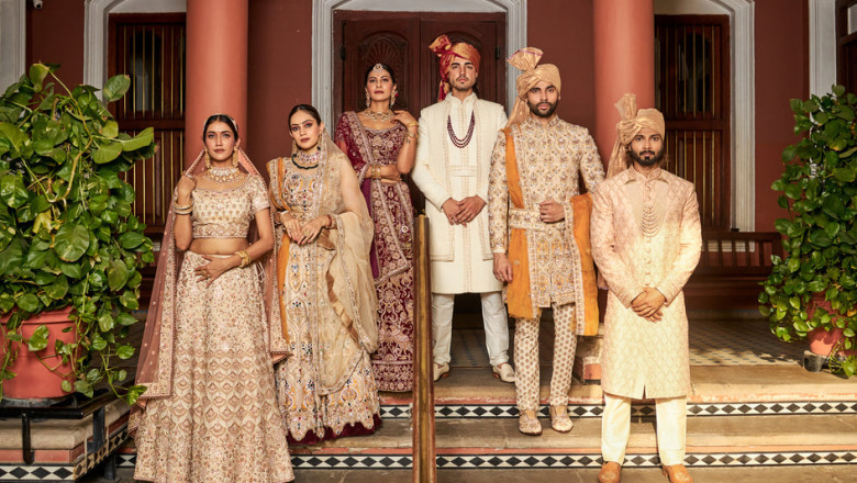 Traditional Indian wedding dress for men and women
