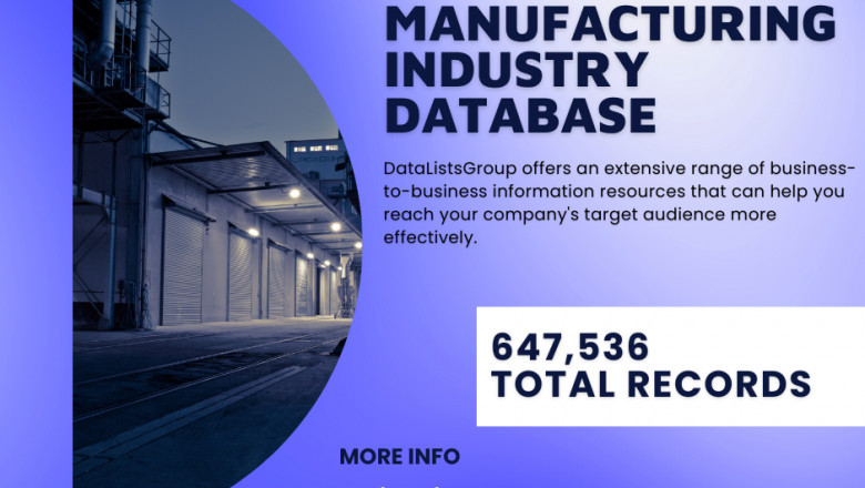 Why choose DataListsGroup for the Email List of Manufacturing Industry ?