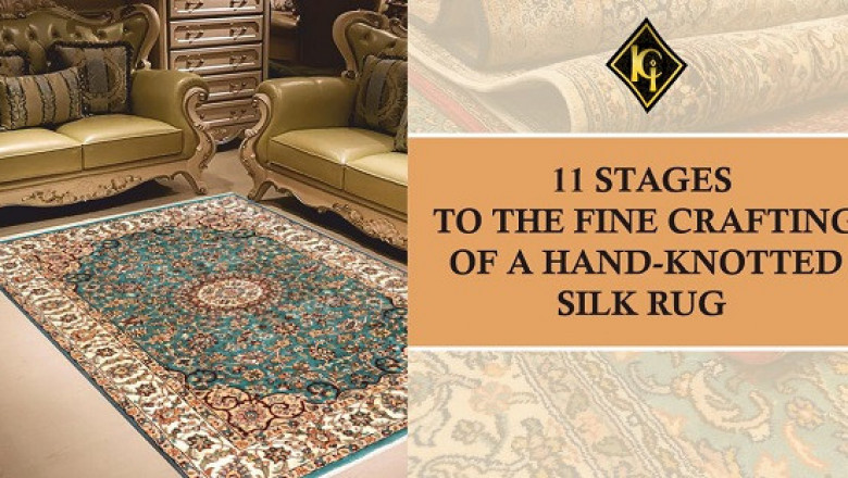 11 Stages to the Fine Crafting of a Hand-Knotted Silk Rug