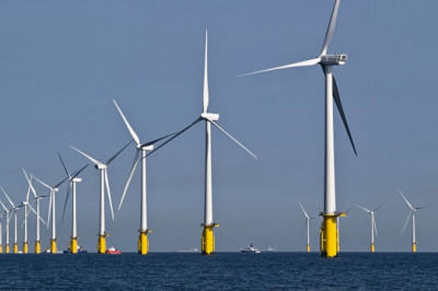 The Production Of Electricity From Offshore Wind Farms Takes Place In Water Bodies, Typically At Offshore Wind
