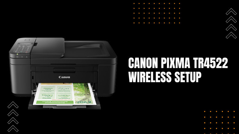 How can I setup my Canon Pixma TR4522 to connect to a WiFi router?