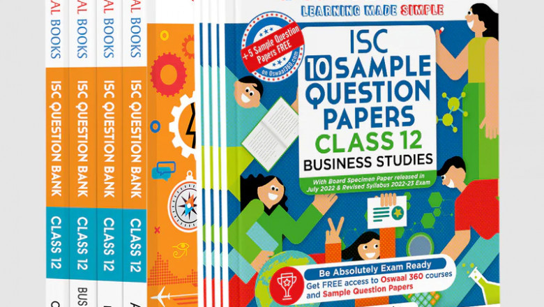 Oswaal ISC Accountancy, Economics, Business Studies & Commerce Class 12 Sample Question Papers (Set of 4 Books) for 2023 Board Exam (based on the latest CISCE/ICSE Specimen Paper)