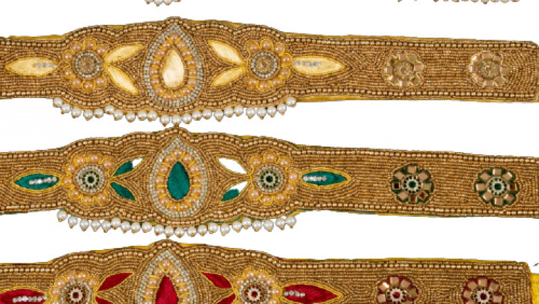 Customized saree waist belts at wholesale