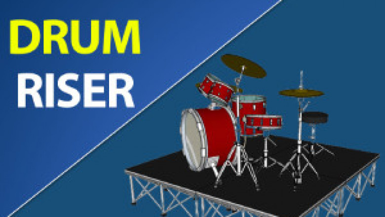 Cheap Drum Riser with Adjustable Height