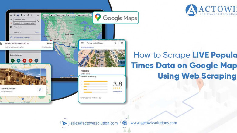 How to Scrape LIVE Popular Times Data on Google Maps Using Web Scraping?