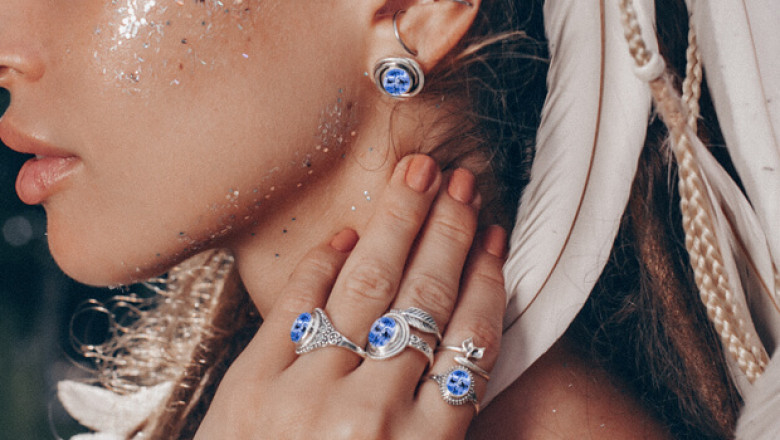 Buy Blue Real Sterling Silver Tanzanite Jewelry