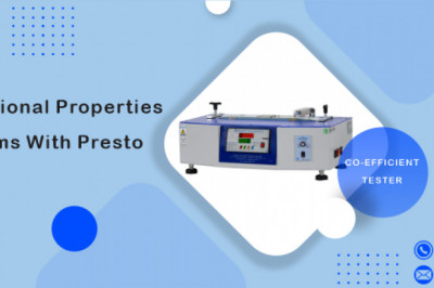 Test the frictional properties of plastic films with Presto COF tester