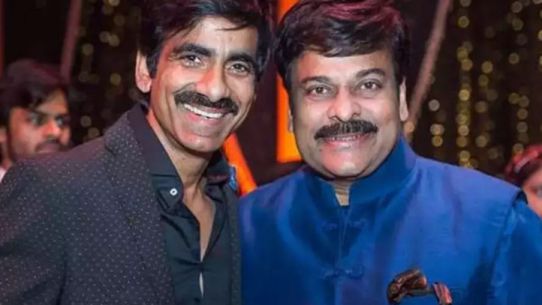 Chiranjeevi and Ravi Teja dance together for a song