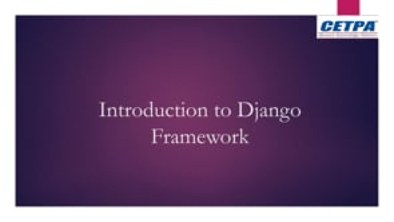 Introduction to Django Framework