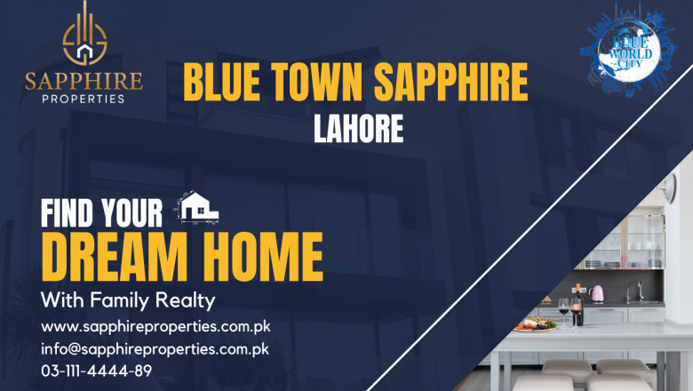 vBlue Town Sapphire Lahore Location and Features