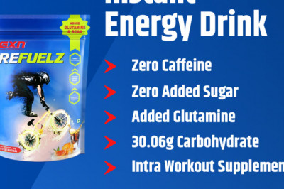 Instant Energy Drink with Zero Caffeine and Added Glutamine