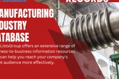 Manufacturing Industry Email List for start-up