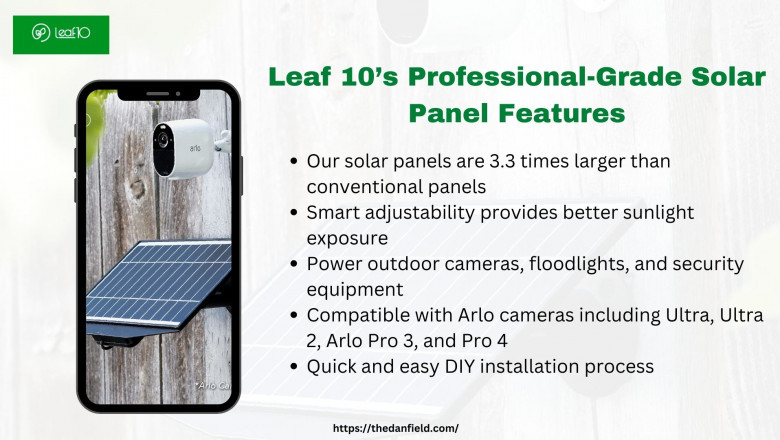 Leaf10 Solar Panel - Best arlo charger