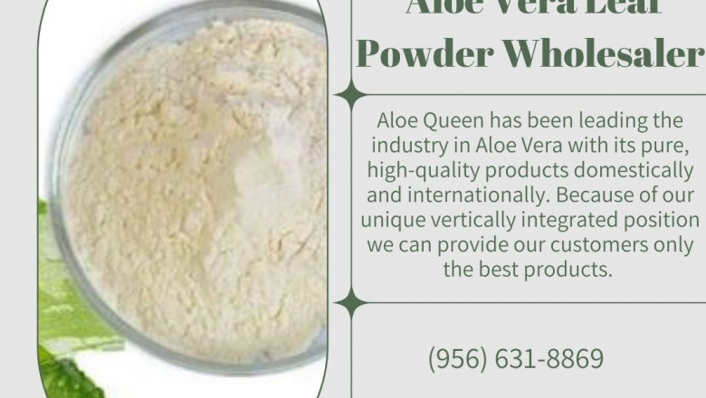 Get going with the Aloe Vera wholesaler that people are talking about!