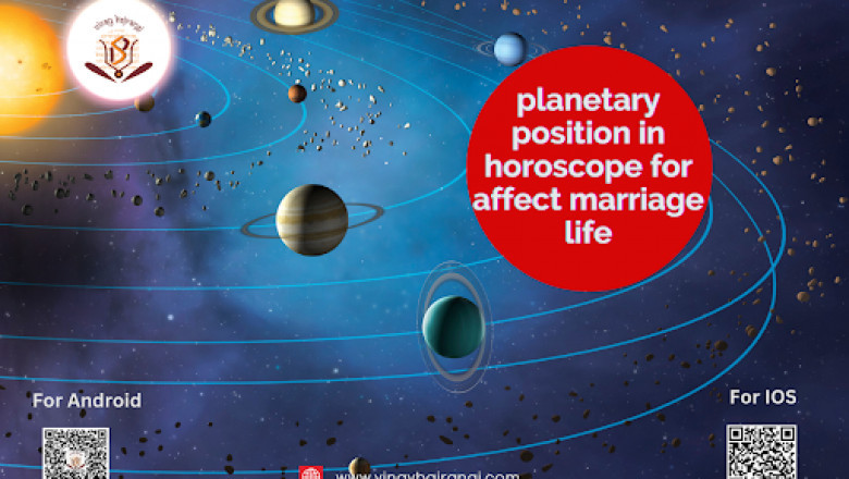 Planetary position for different aspects of married life