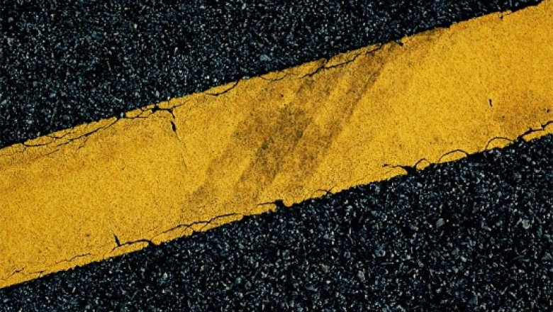 A Road Marking Materials Is A Highly Reflective Material That Enhances Visibility And Makes Nearby Danger Zones More Visible