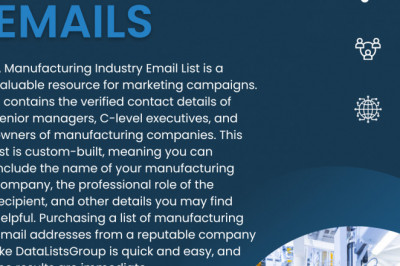 how to get Manufacturing Industry email list