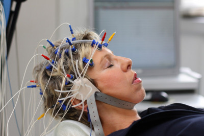 Using electroencephalography (EEG) devices, you can measure and record electrical activity in the brain.