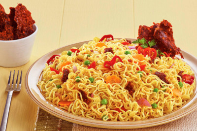 A Block Of Instant Noodles Is Sold Already Cooked And Preservative-Added