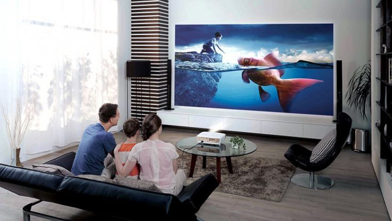 The Projector Screen Consists Of A Surface And Support System Used To Show A Image To An Audience