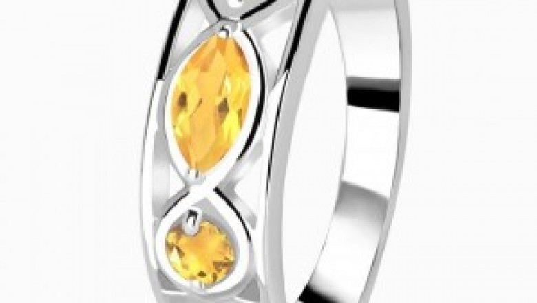 Infinity Citrine Rings