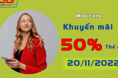 Khuyen mai MobiFone 20/11/2022