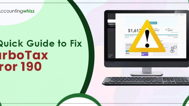 How to Fix TurboTax Error 190