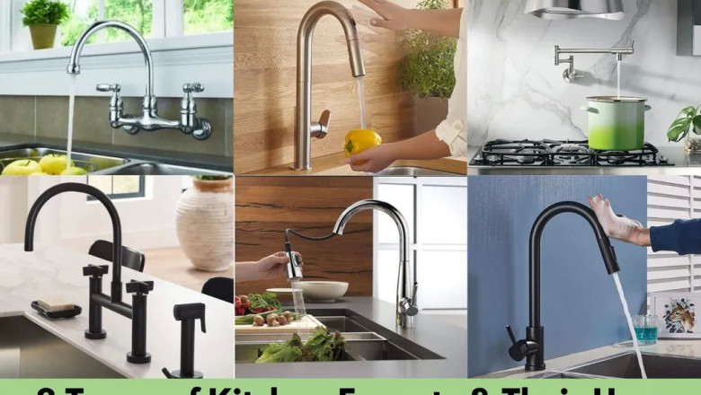 8 Types of Kitchen Faucets | Kitchen Sink Faucets Types